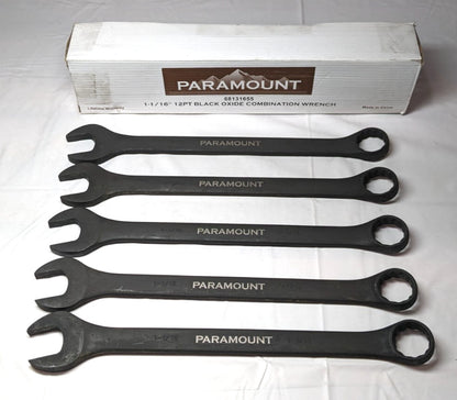 Paramount 1-1/16" Combination Wrench 12 Point Black Oxide  *QTY 5*  022-1-116-BF