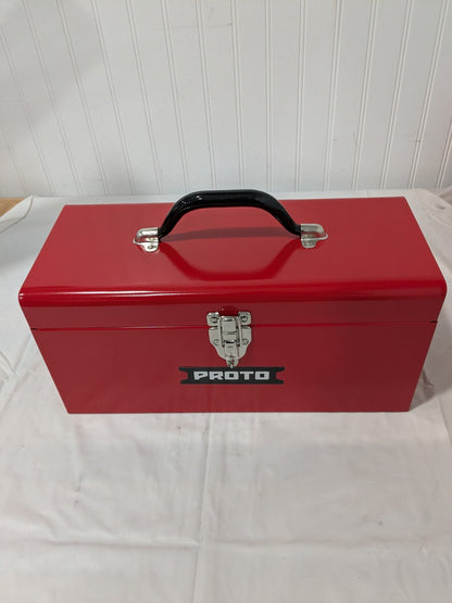 Proto Steel Tool Box: 1 Drawer, 1 Compartment 14" W x 6-1/2" D x 6&quo