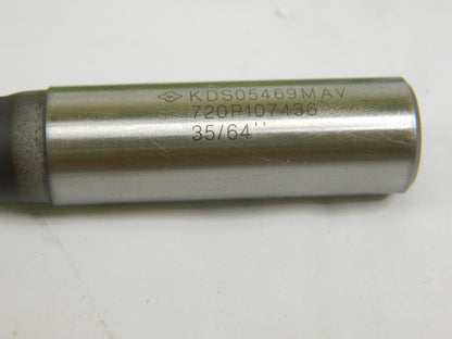 SUMITOMO Screw Machine Length Drill Bit 0.5469 Dia 140 ° Carbide Tipped 09439050