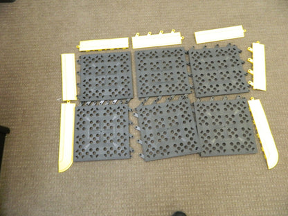 WEARWELL 42"L 27"W 5/8"T Dry/Wet Medium Duty AntiFatigue Matting 544.58X27X42BYL