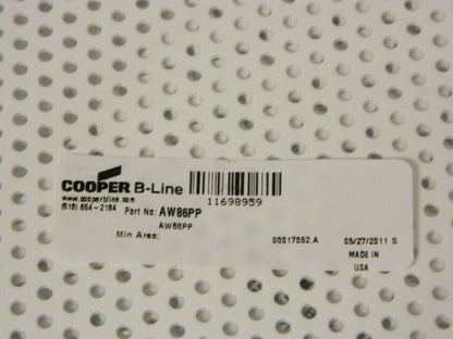 Cooper B-Line Electrical Panels 4-7/8" W x 6-7/8" H Powder Coat Qty 10 AW86PP