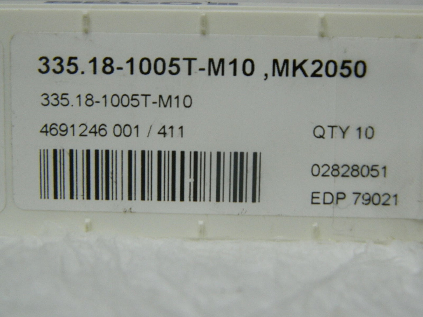 Seco Carbide Milling Inserts 335.18-1005T-M10 Grade MK2050 Qty 10 79021