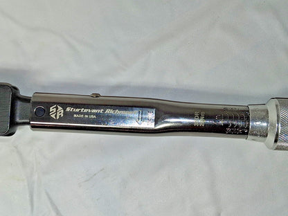 Sturtevant Richmont Micrometer Torque Wrench 3/8 in Drive Newton Meter 869776