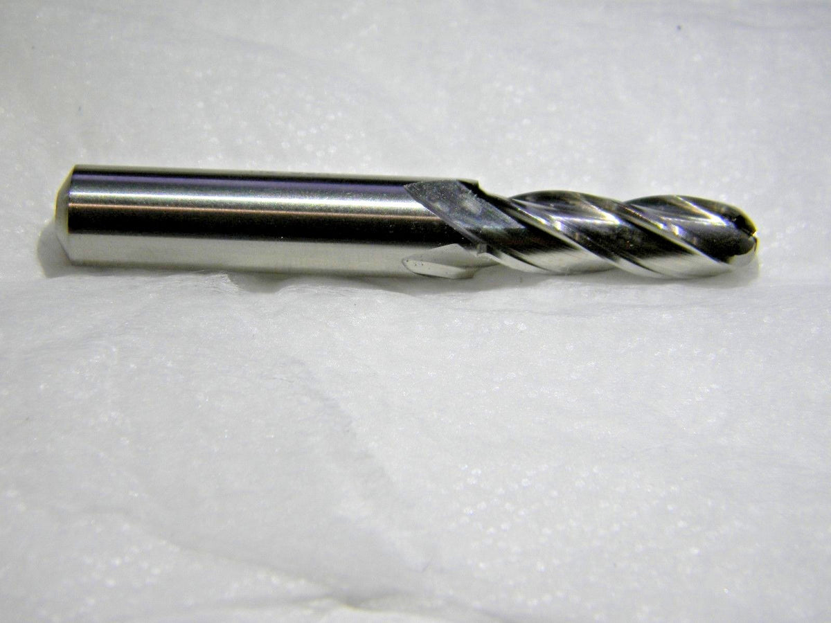 Putnam Tools 5/16" x 1" x 3/8" x 2-1/2" 4Fl HSS Ball Nose En