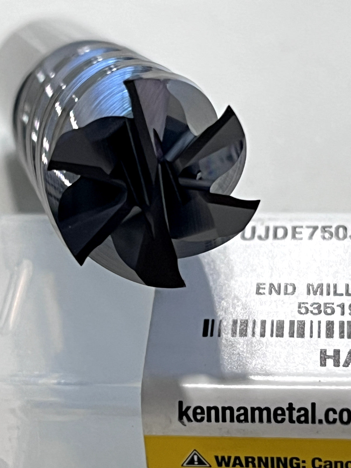 Kennametal Square End Mill: 3/4" Dia, 1-5/8" LOC 6 Fl Solid Carbide 5351903