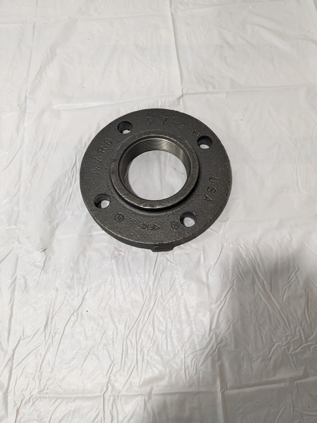 Ward Screwed Flange 3" x 7-1/2" Black Cast Iron Steam Companion FCICOF