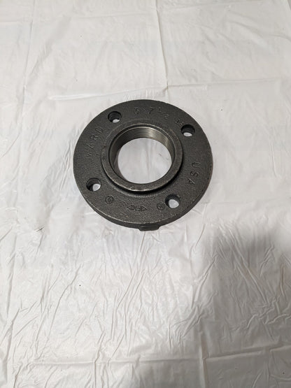 Ward Screwed Flange 3" x 7-1/2" Black Cast Iron Steam Companion FCICOF