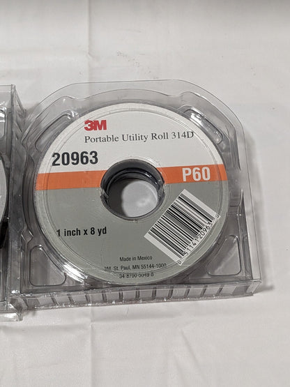 3M 1" 2 Piece Roll Kit 7000118641 MISSING 3 ROLLS
