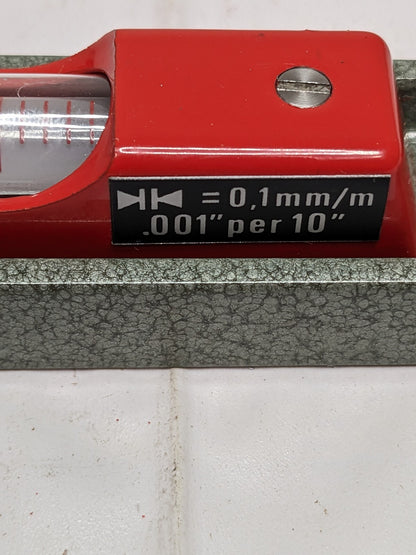 SPI Precision Level: Machinists, 0.001" Sensitivity Per 10" 114-0,1-200 DAMAGED