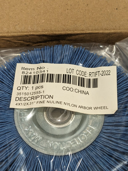 Wheel Brush: 4" Wheel Dia, 1/2" Face Width, Crimped Qty 6 3515012555-1