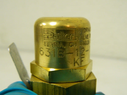 Parker Relief Valve 1/4" Inlet 1-11/16" Wide 3-3/4" High 631B-12-