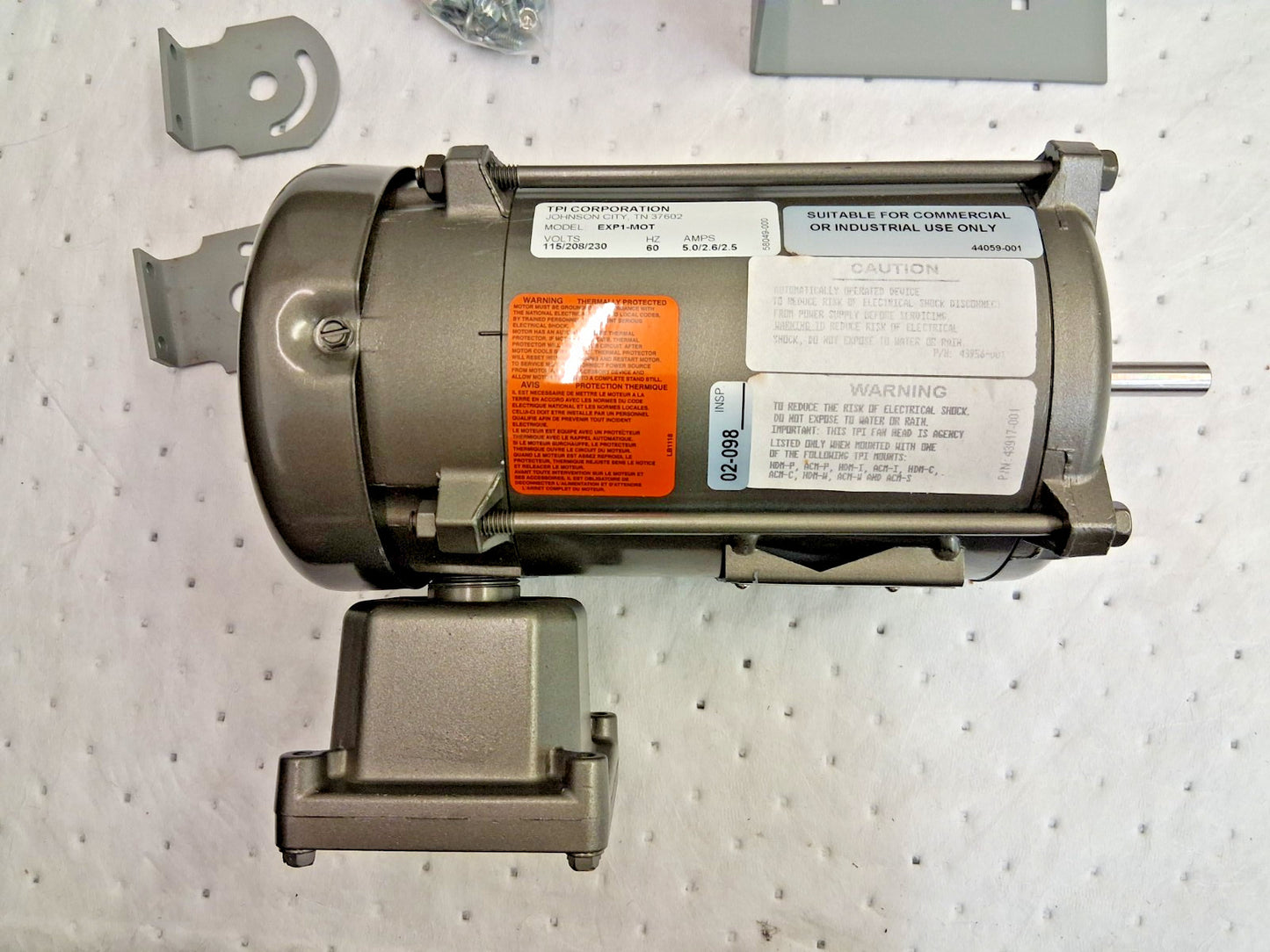 BALDOR Energy Saving Electric Motor 1/4hp 115/208-230V L4003A