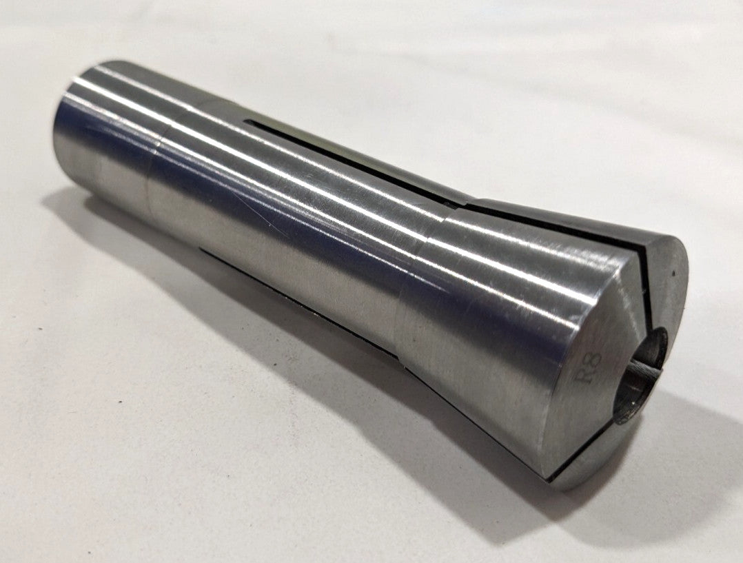 R8 Round Collet  7/16" Bore  7/16-20 Drawbar Thread  Steel  231-4728