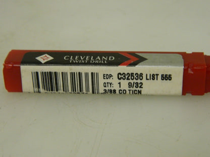 Cleveland Twist Drill Square End Mill 2 Pack Milling Dia 9/32" C32536