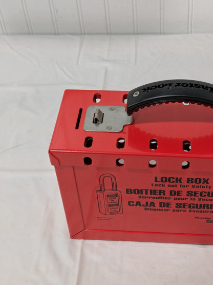 Master Lock Portable Group Lockout Box 3-3/4" Deep x 9-1/4" Wide x 6" High 498A