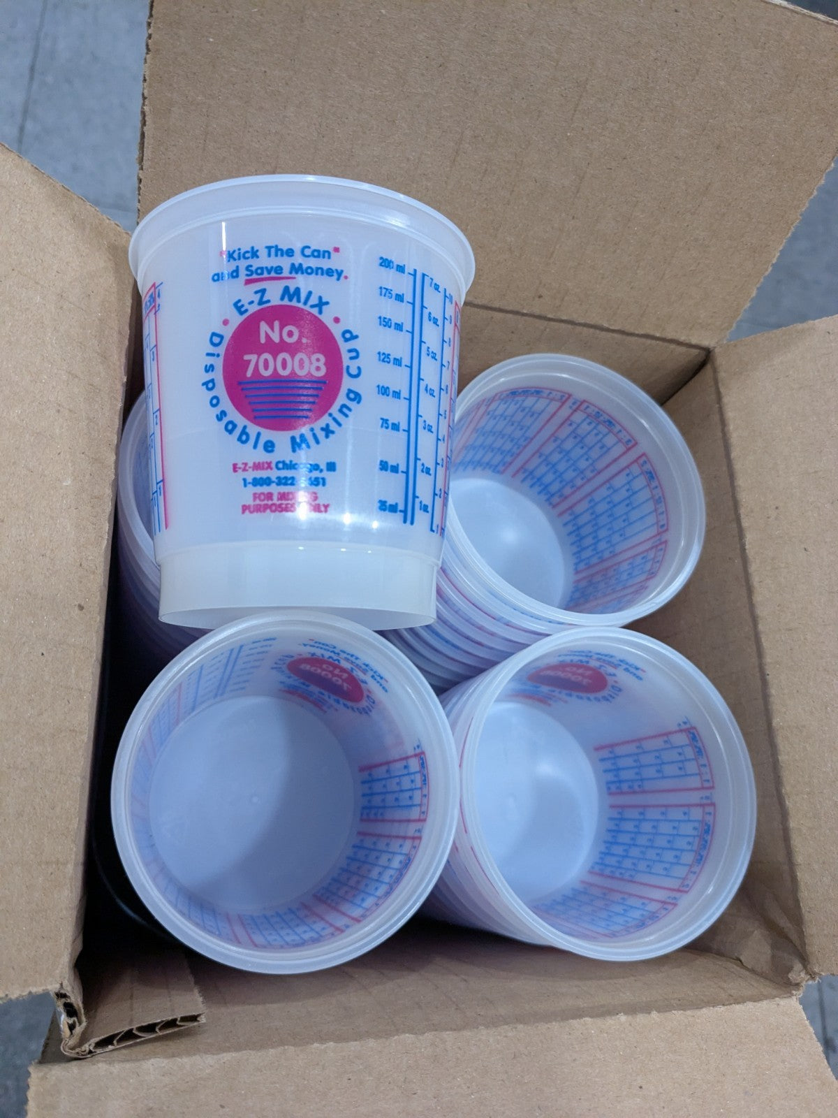 E-Z Mix Disposable Mixing Cups 1/2 Pint 100-Pack 70008