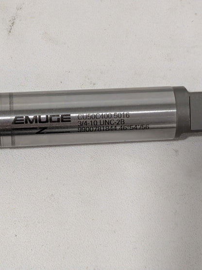 Emuge Spiral Flute Tap: 3/4-10, 4 FL, Modified Bottoming Chamfer CU50C400.5016