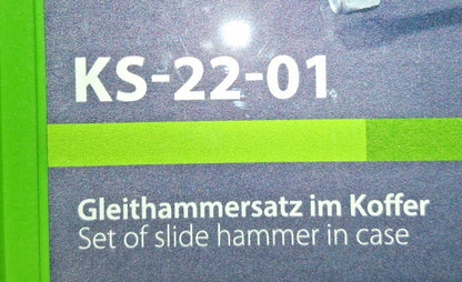 KUKKO Slide Hammer Set 9" OAL 1 Jaw 10 Pc KS-22-01