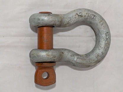CM Screw Pin Anchor Shackle 9.5 Ton WLL, 7/8" Diameter, 1" Pin Galvanized M653AG