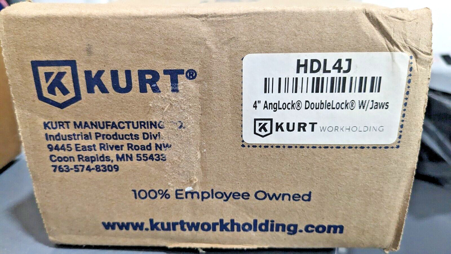 Kurt 4" Double Station Machine Vise Horizontal 2-63/64" Jaw Opening HDL4J