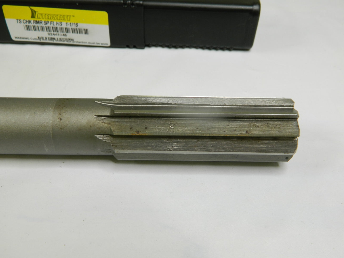 Interstate HSS Chucking Reamer 1-1/16 Dia 10-1/2 OAL 2-3/4 FL Length 02441046