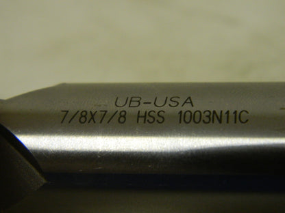 Union Butterfield 7/8" Diam 1-7/8" LOC 4 Fl HSS Square End Mill 511017