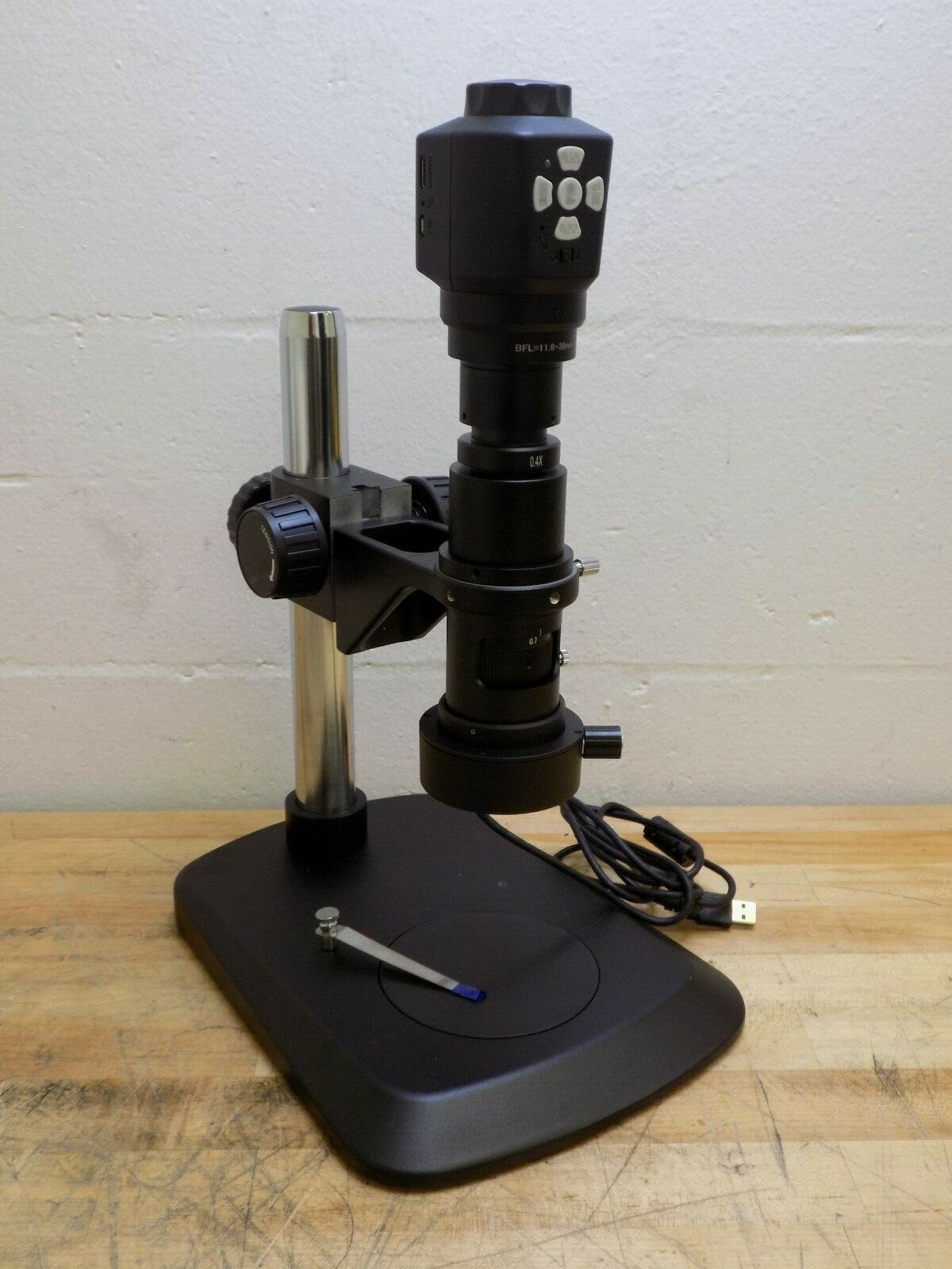 SPI High Res Digital Microscope for HDMI Monitor 200x Mag 40-037-4 Defective