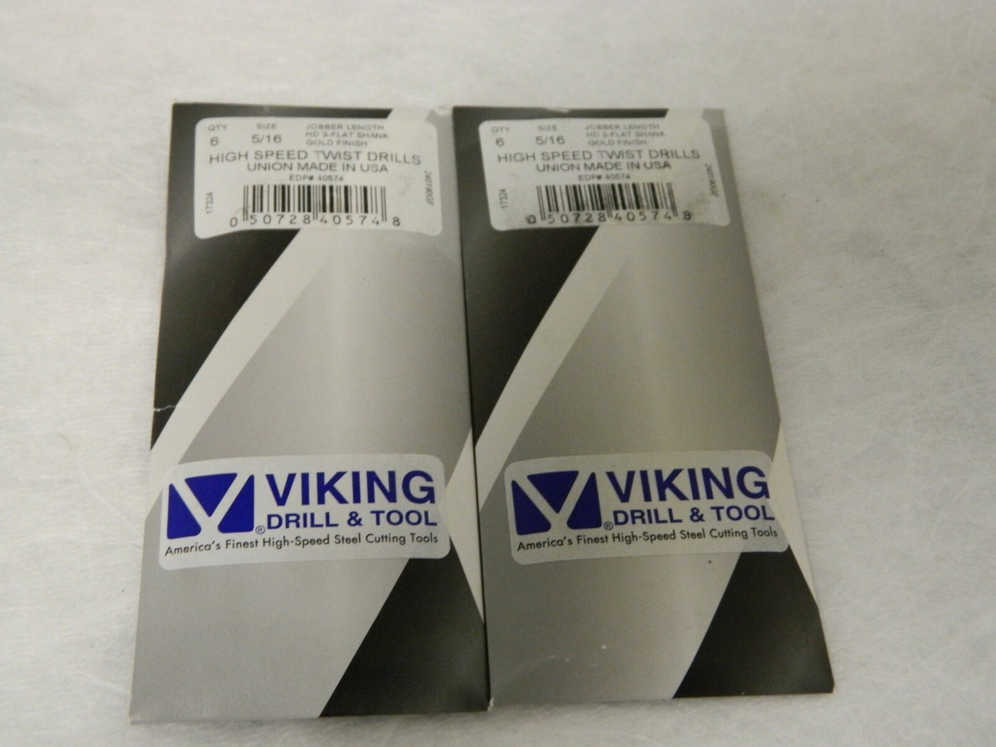 Viking Dill &amp; Tool Jobber Drill Bit 5/16 HD 3-Flat 135º Qty 12 40574