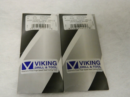 Viking Dill &amp; Tool Jobber Drill Bit 5/16 HD 3-Flat 135º Qty 12 40574
