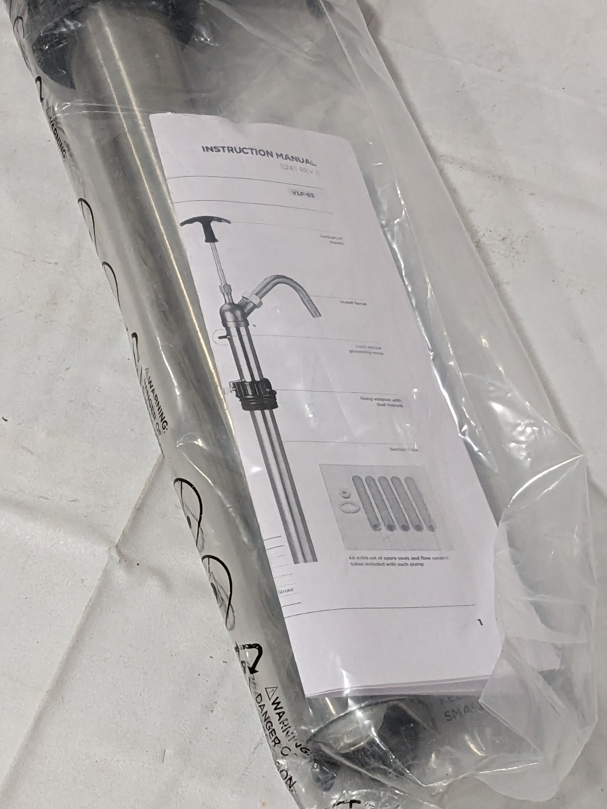 PRO-LUBE Vertical Lift Pump: 20 oz/STROKE, Water Based Lubrication VLP/SS/02