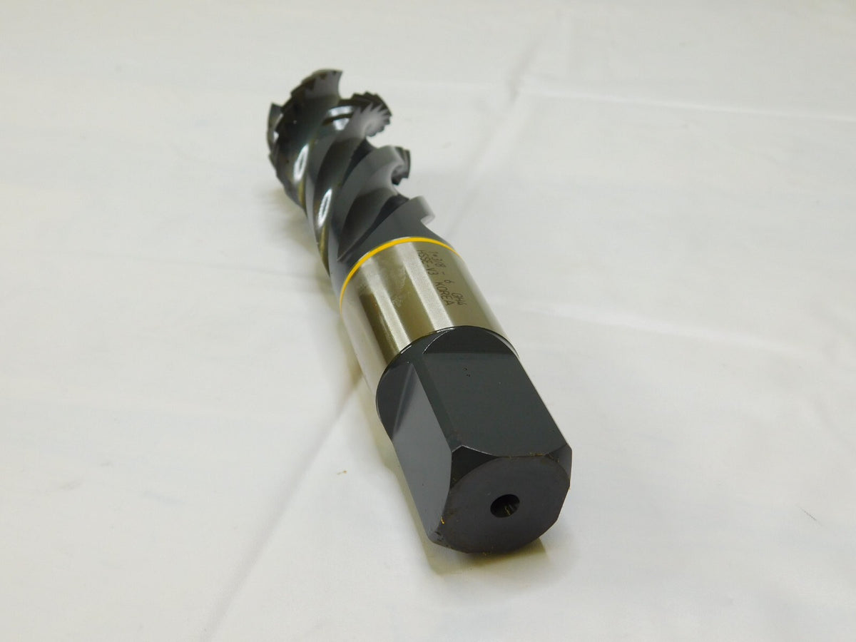 Spiral Flute Tap Yellow Ring HSSE-V3 1-3/8"-6 GH4 x 6" OAL 4FL 71169556