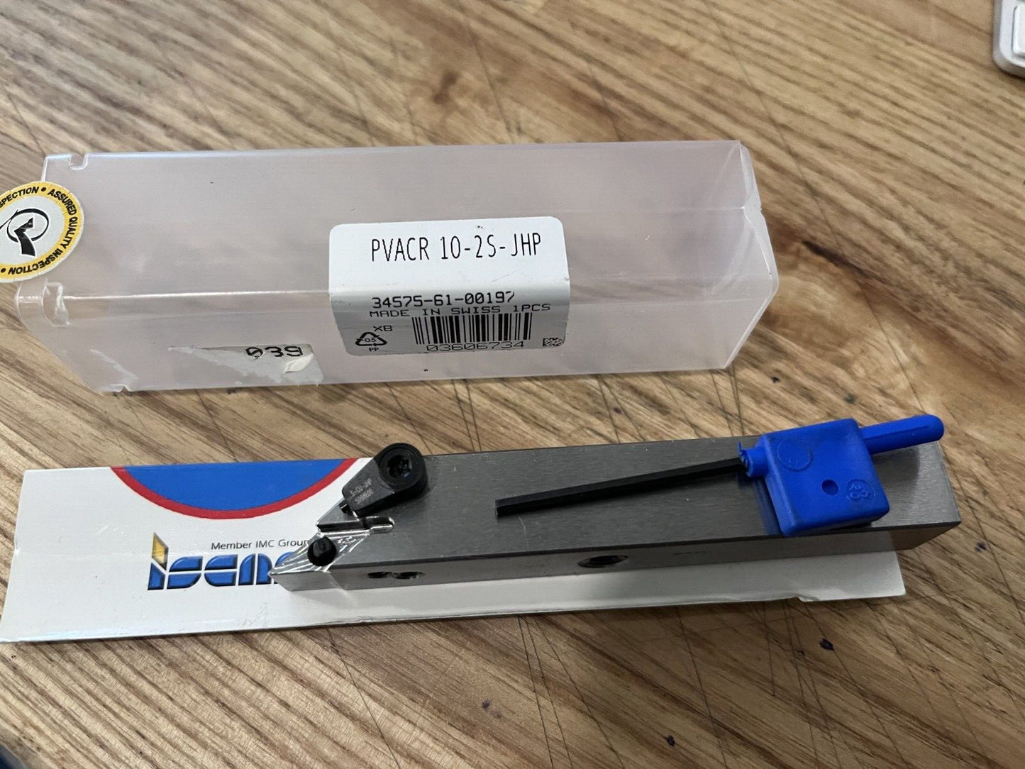 Iscar Indexable Turning Toolholder: PVACR10-2S-JHP, Lever 3606734