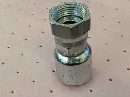 PARKER Hydraulic Hose Female Swivel Fitting 0.75" ID 12 mm 3/4" 1JC43-12-12