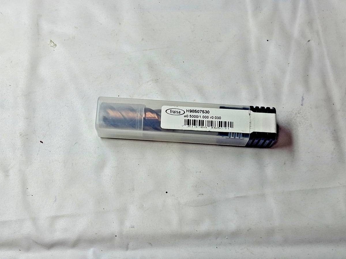 Fraisa Carbide Corner Radius End Mills 1/2" Dia 1" LOC 4FL H98507530