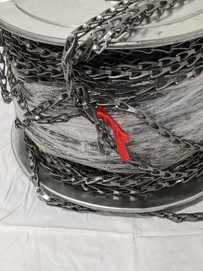 0.035" Diam Steel Sash Chain, #8, 75 Lb Load Limit Approx. 300' 55020