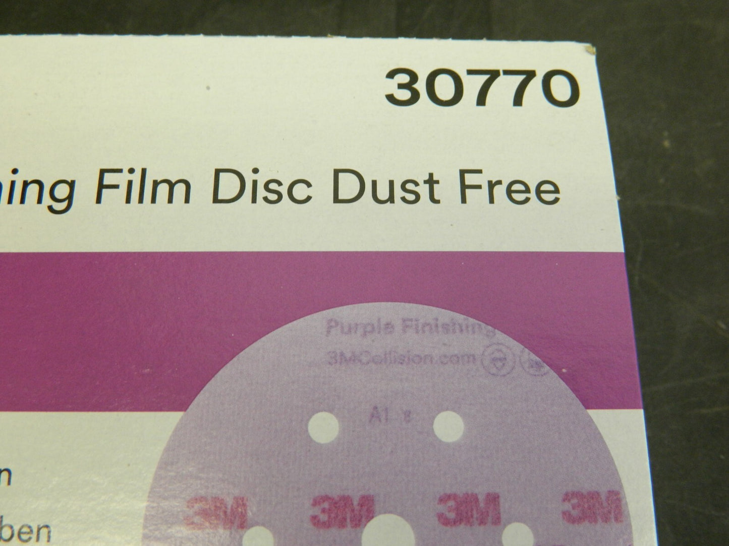 3M Hook &amp; Loop Disc 800 Grit, Film Disc, Aluminum Oxide Qty 50 0005113130770
