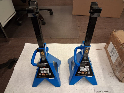 Pro 6 Ton Load Capacity Ratcheting Jack Stands 2pk T460002