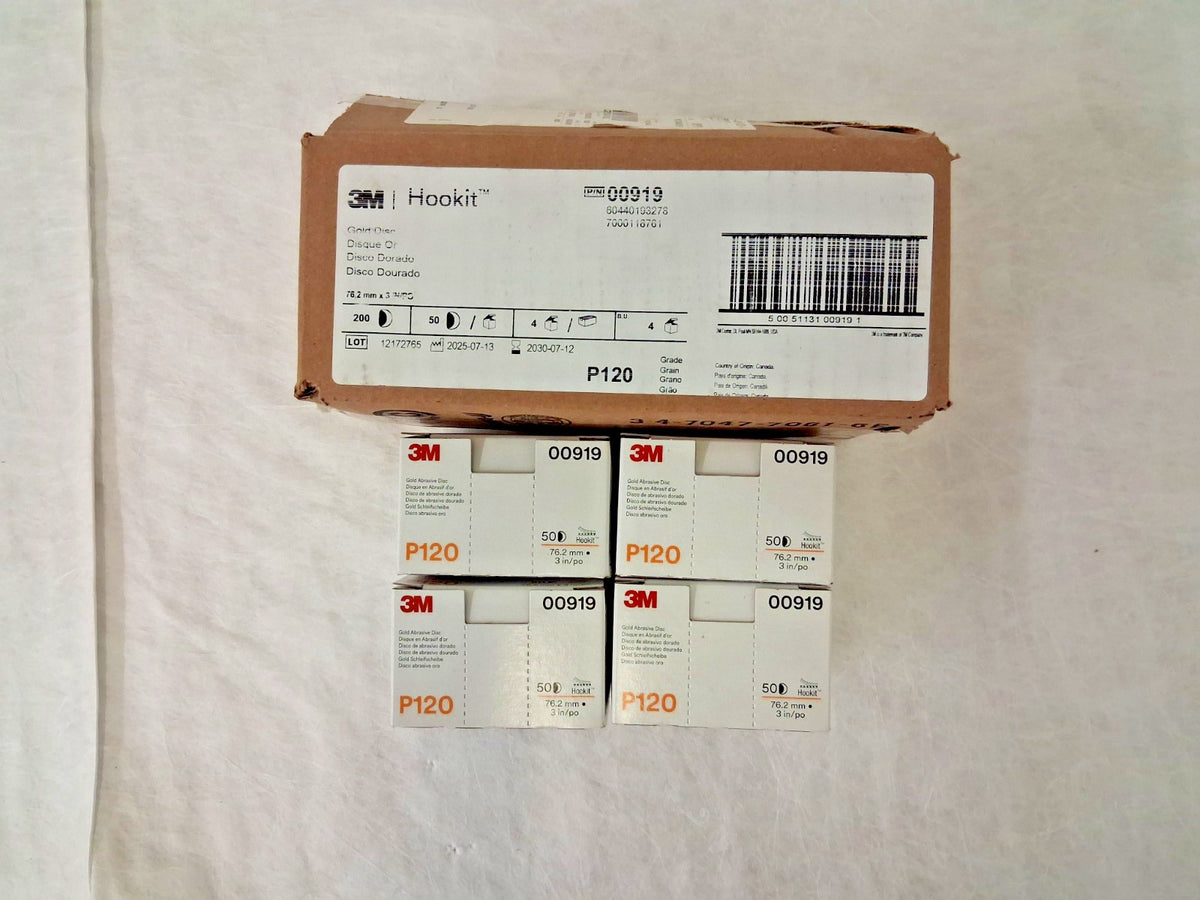 3M Hookit Gold Discs QTY200 00919