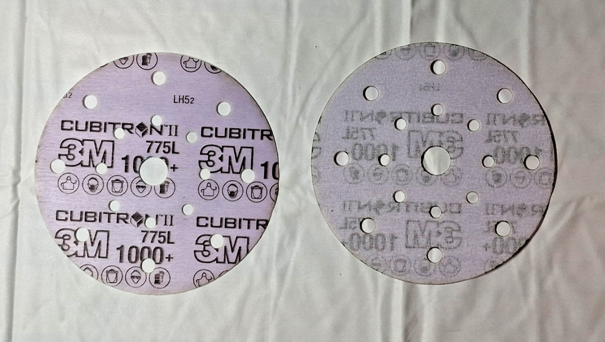 3M Precision Shaped Ceramic Hook &amp; Loop Disc 6" Dia 320 Grit QTY50 1201