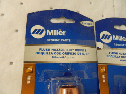 MILLER ELECTRIC MIG qty 2 Welder Nozzle/Tip/Insulator 169726