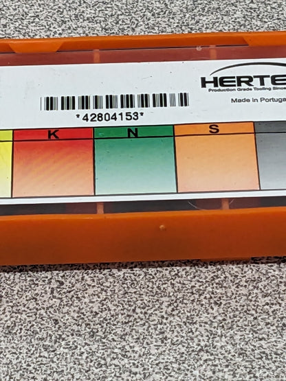 HERTEL Turning Insert: SCMT 432LP HC1150T, Solid Carbide Qty 10 42804153