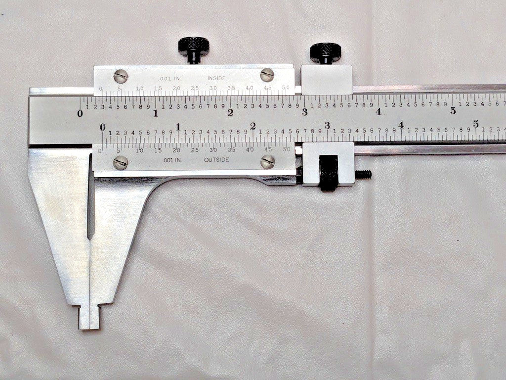 Starrett Master Vernier Slide Caliper Steel 0-24" Range 123Z-24 50528