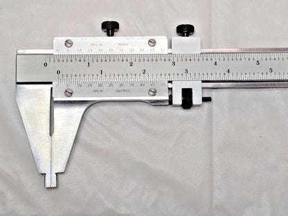 Starrett Master Vernier Slide Caliper Steel 0-24" Range 123Z-24 50528
