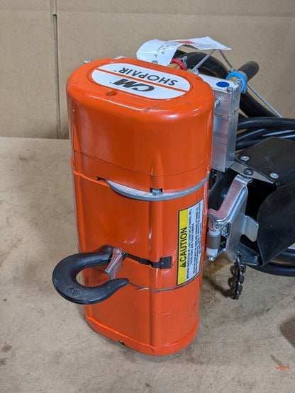 CM ShopAir Air-Powered Chain Hoist 300 Lb. Cap 10 Ft. Lift 2180 Parts / Repair