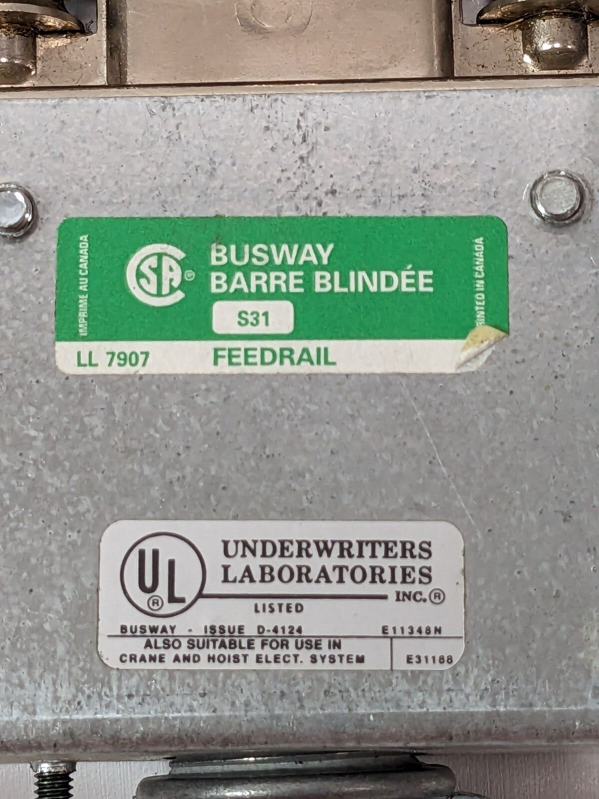 Midland-Ross Feedrail Trolley 2P 20A 300VAC 300VDC FRS-94