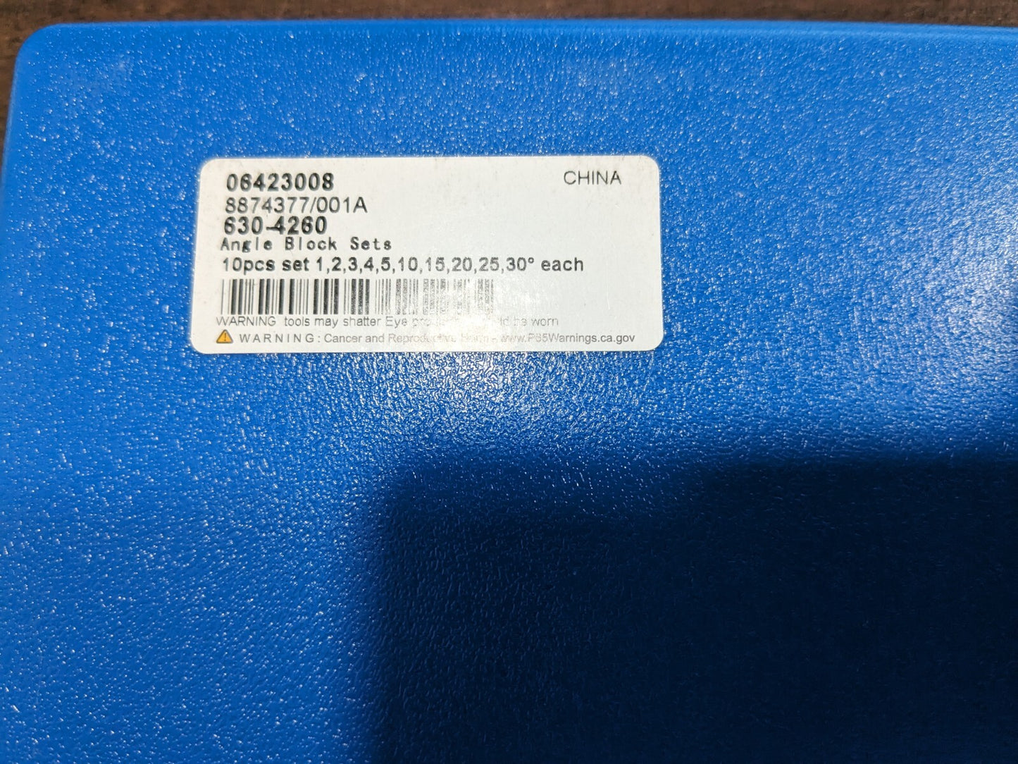 1 to 25º Angle, 3 Inch Long, Steel, Angle Block Set 630-4260