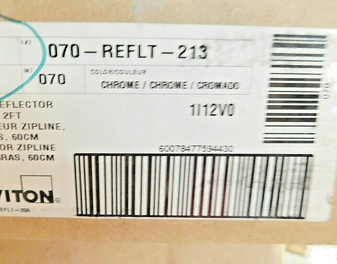 Leviton Zipline Reflectors 3-Lamp Fixture Specular Aluminum Qty 10 REFLT-213