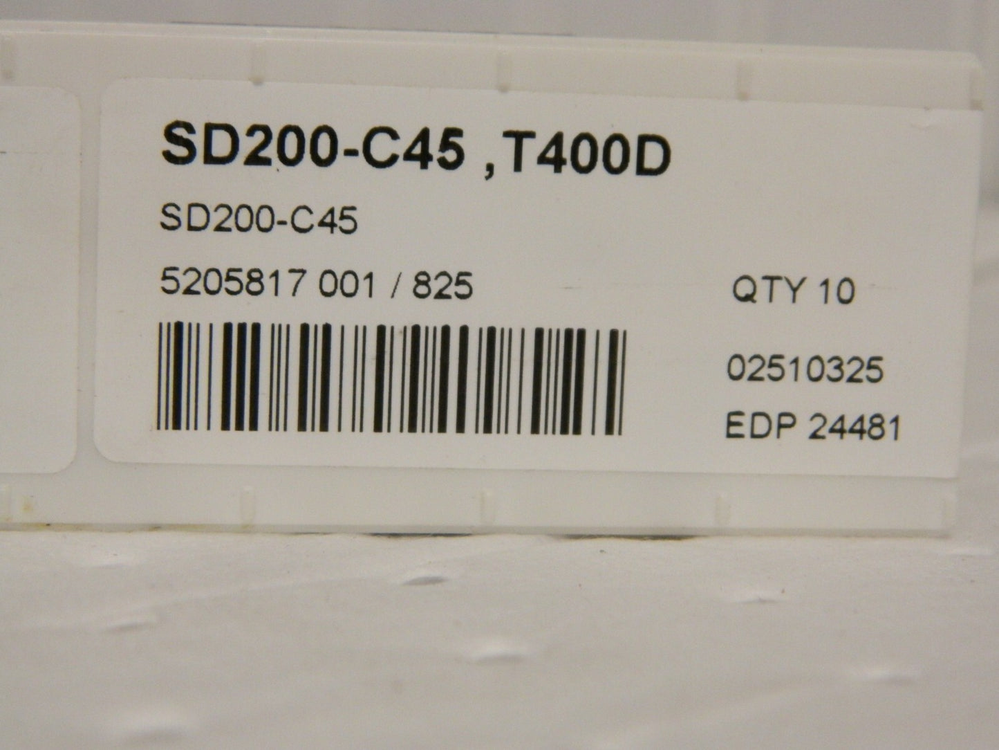 Seco SD200 C45 45° T400D Grade Drill Chamfer Insert Qty 10 24481