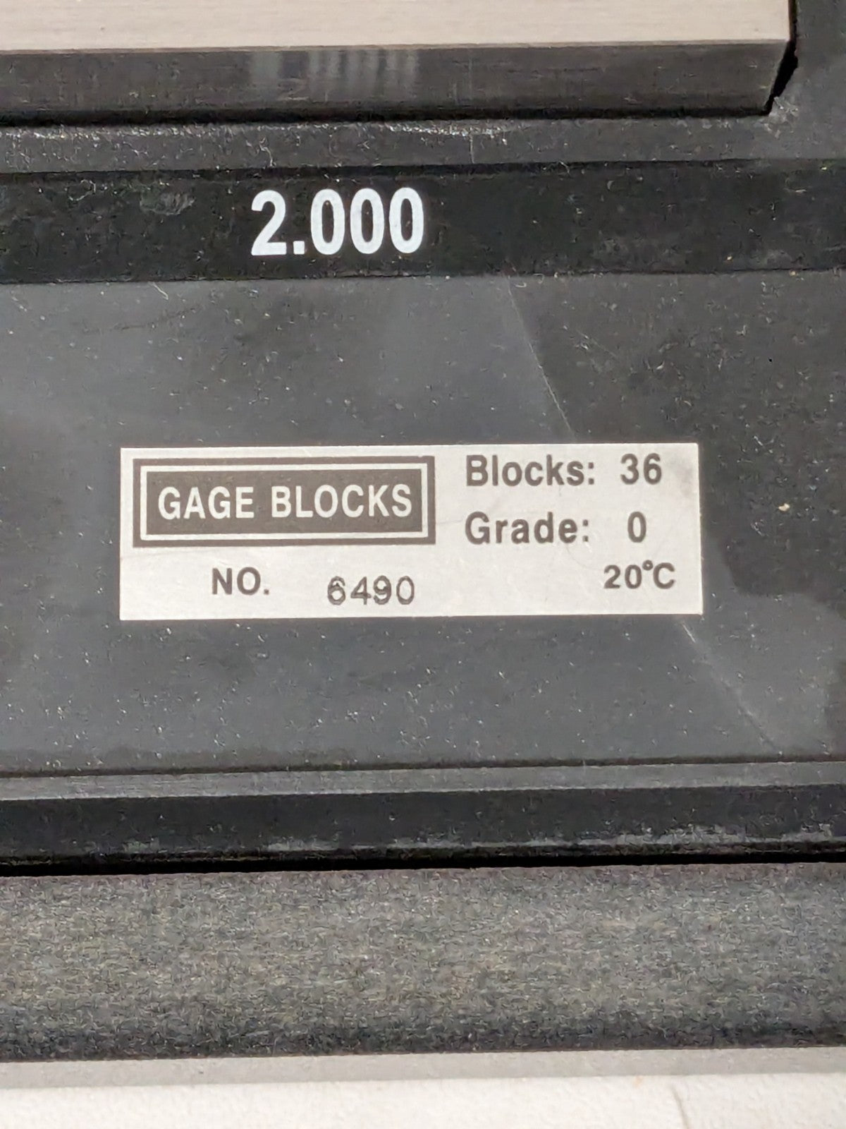 SPI Gage Block Set: 0.05 to 4'' Range, 36 Pc, Steel 30-914-6