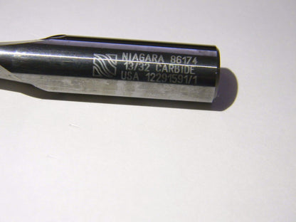 Niagara Cutter 9860 13/32" x 7/16" X 1" x 2-3/4" 2FL Ball En